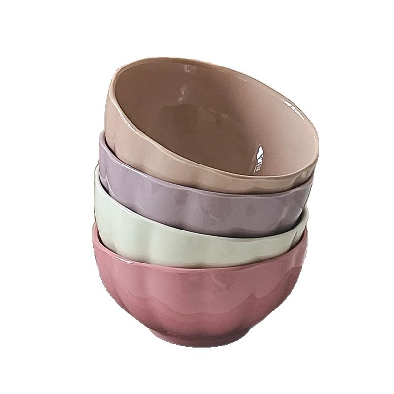 Cuenco de arroz de cerámica esmaltada tableware view 5