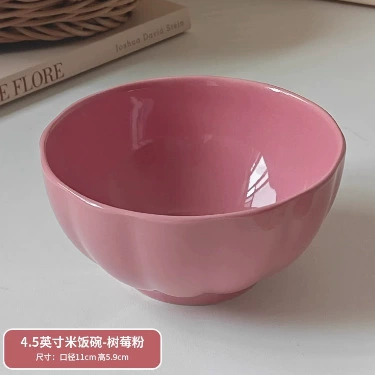 Cuenco de arroz de cerámica esmaltada tableware view 7