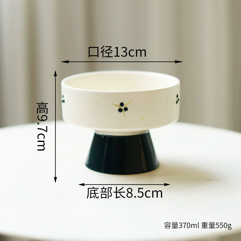 Ceramic Fruit Plate with Cream Style tableware view 7
