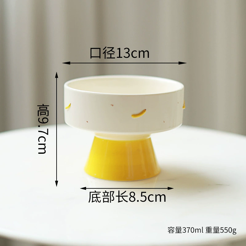 Ceramic Fruit Plate with Cream Style tableware view 8