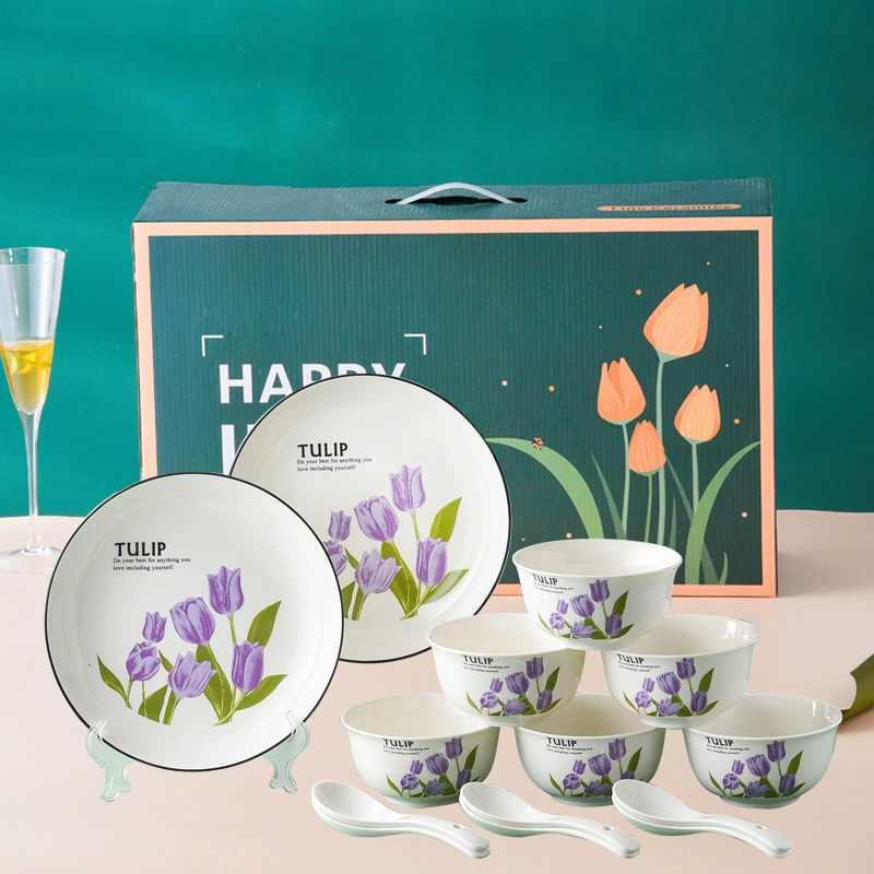 Green Ceramic Dinnerware Set tableware