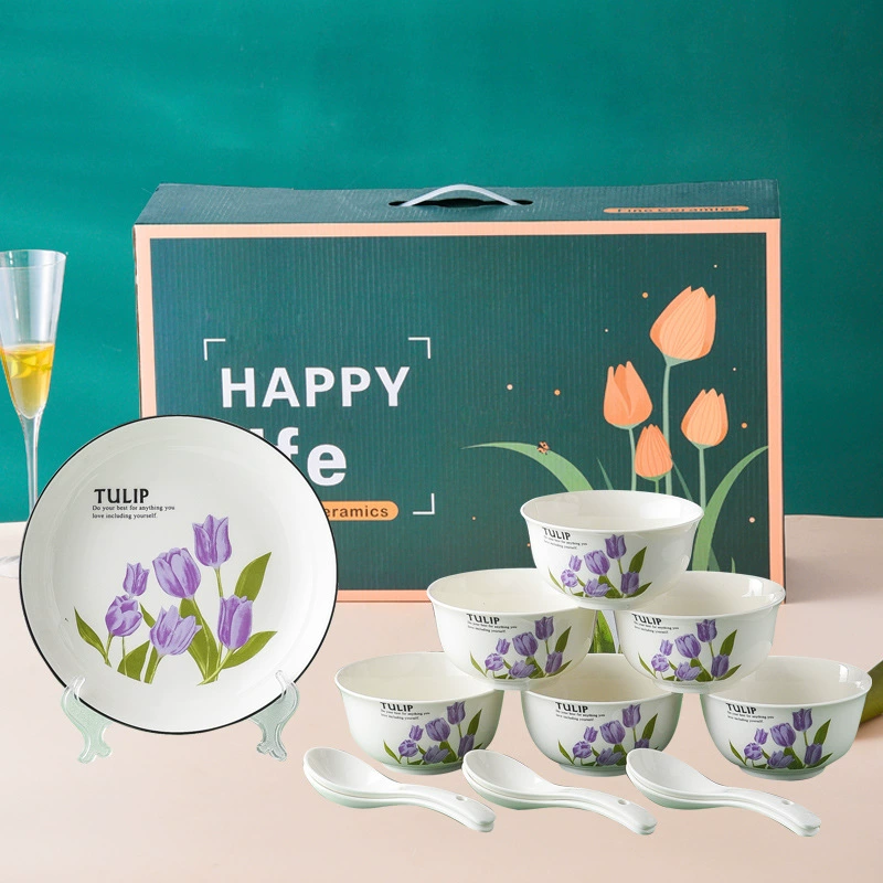 Green Ceramic Dinnerware Set tableware view 2