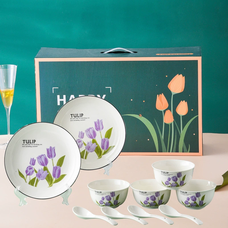Green Ceramic Dinnerware Set tableware view 3