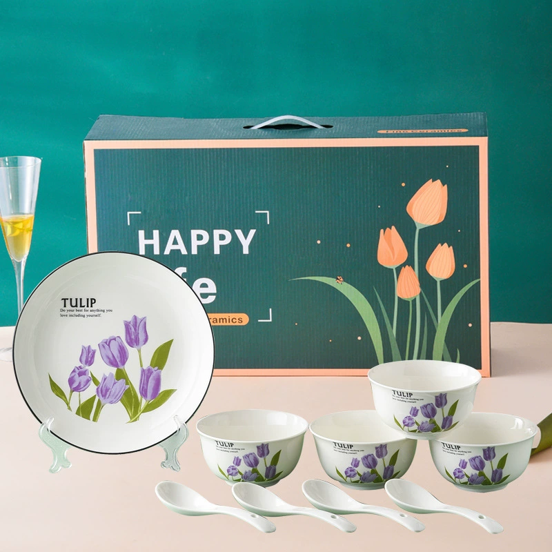 Green Ceramic Dinnerware Set tableware view 4