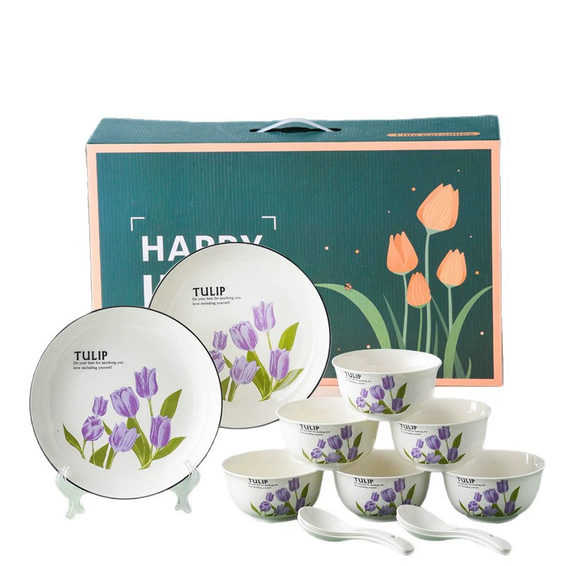 Green Ceramic Dinnerware Set tableware view 5