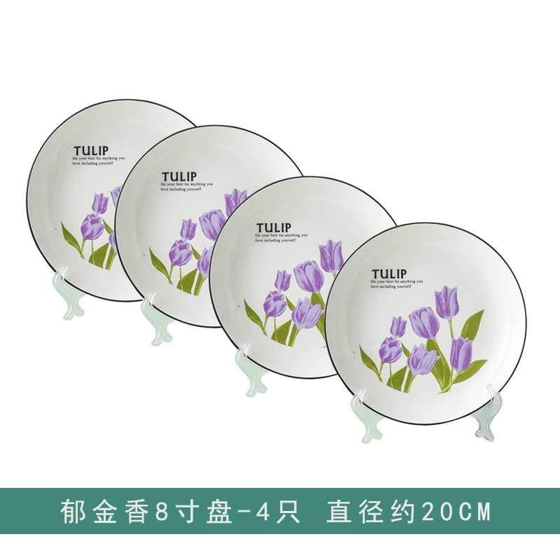 Green Ceramic Dinnerware Set tableware view 6