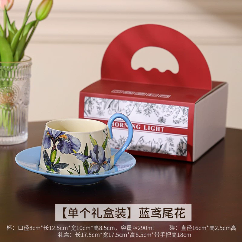 프랑스 빈티지 세라믹 커피 컵 앤 소서 tableware view 6