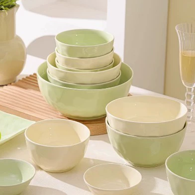 Ceramic Dinnerware Set with Bowls and Plates tableware