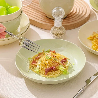 Ceramic Dinnerware Set with Bowls and Plates tableware view 2
