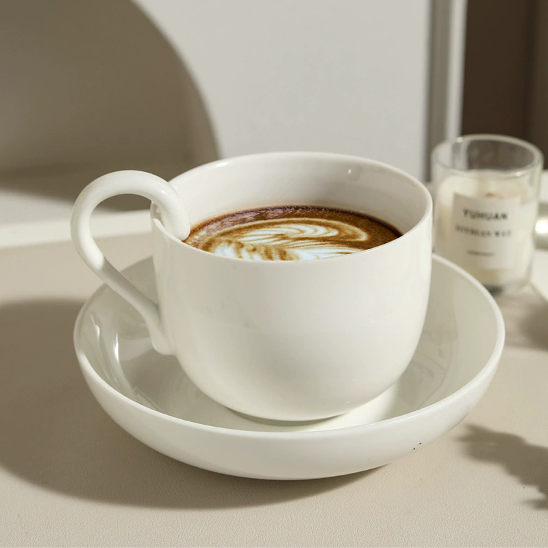 Porcelain Espresso Cup and Saucer Set