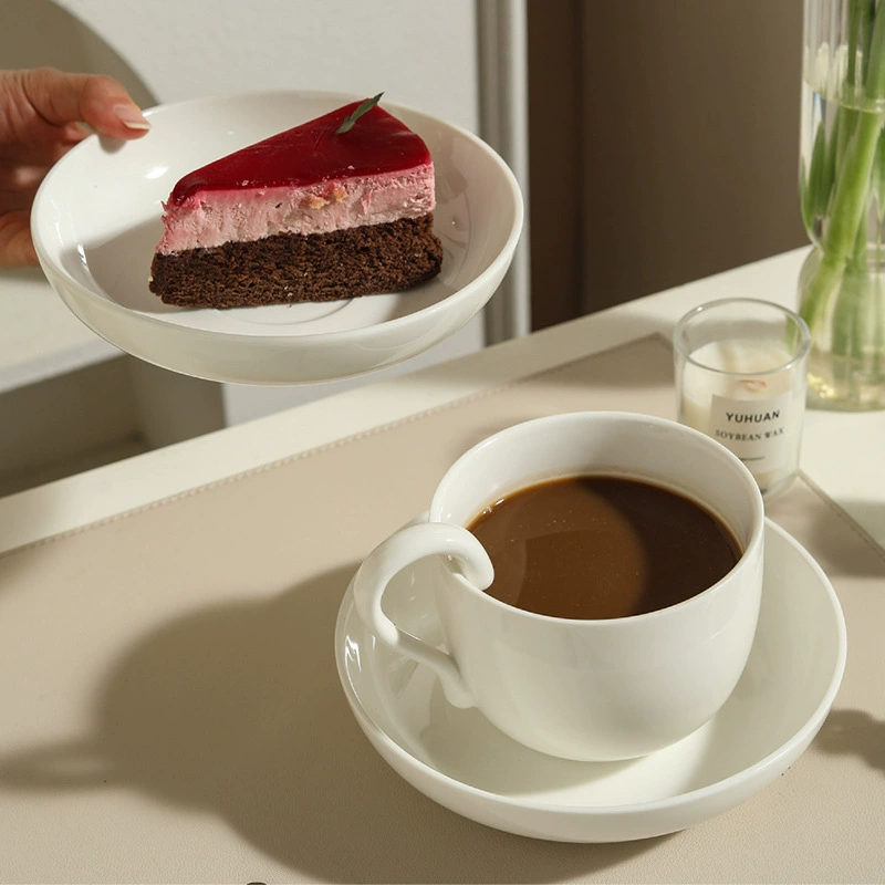 Porcelain Espresso Cup and Saucer Set tableware view 2