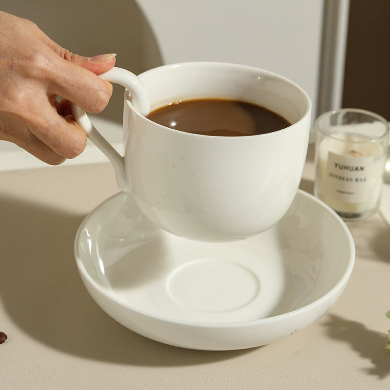 Porcelain Espresso Cup and Saucer Set tableware view 3