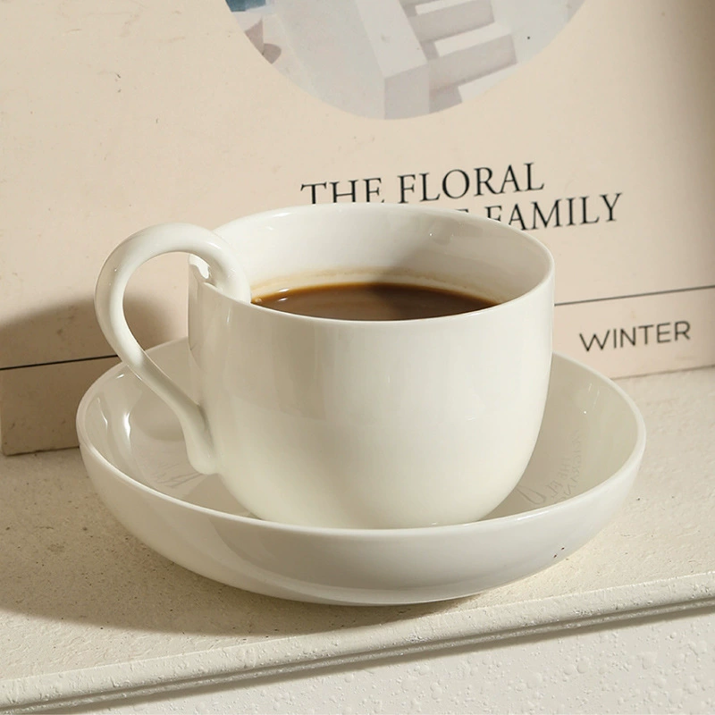 Porcelain Espresso Cup and Saucer Set tableware view 4