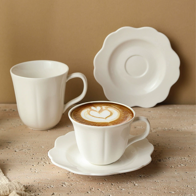 Porcelain Coffee Cup and Saucer Set