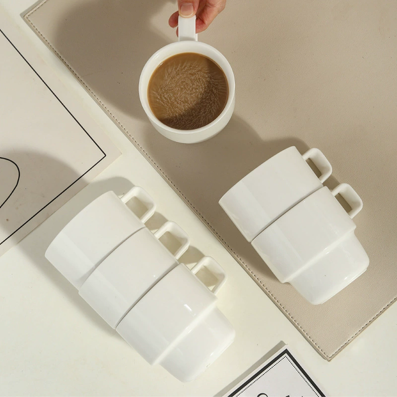 Stackable Porcelain Coffee Mug tableware view 3