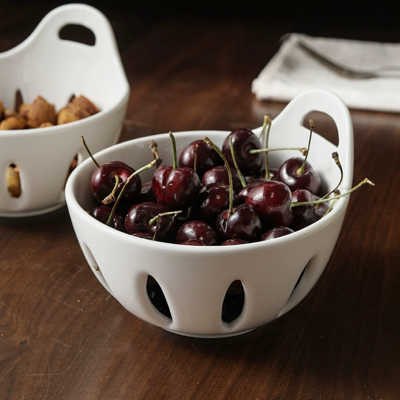 Ceramic Fruit Basket Bowl