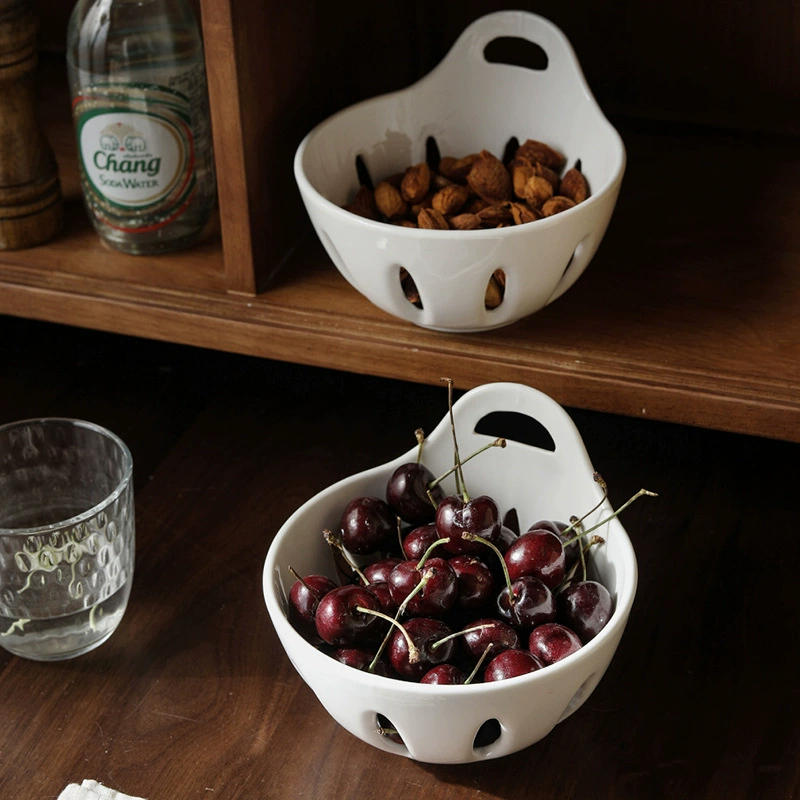 Ceramic Fruit Basket Bowl tableware view 3
