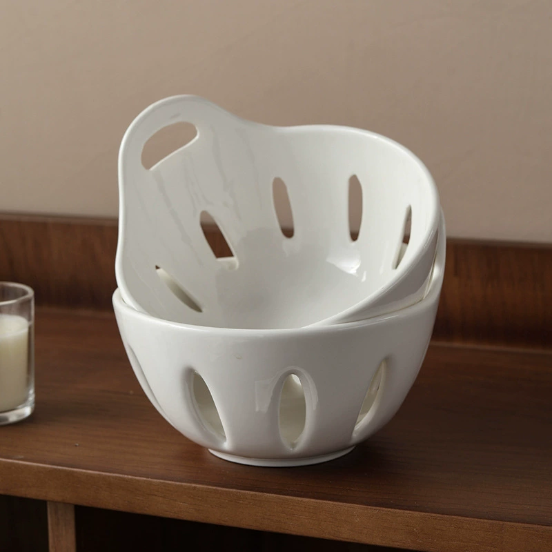 Ceramic Fruit Basket Bowl tableware view 4