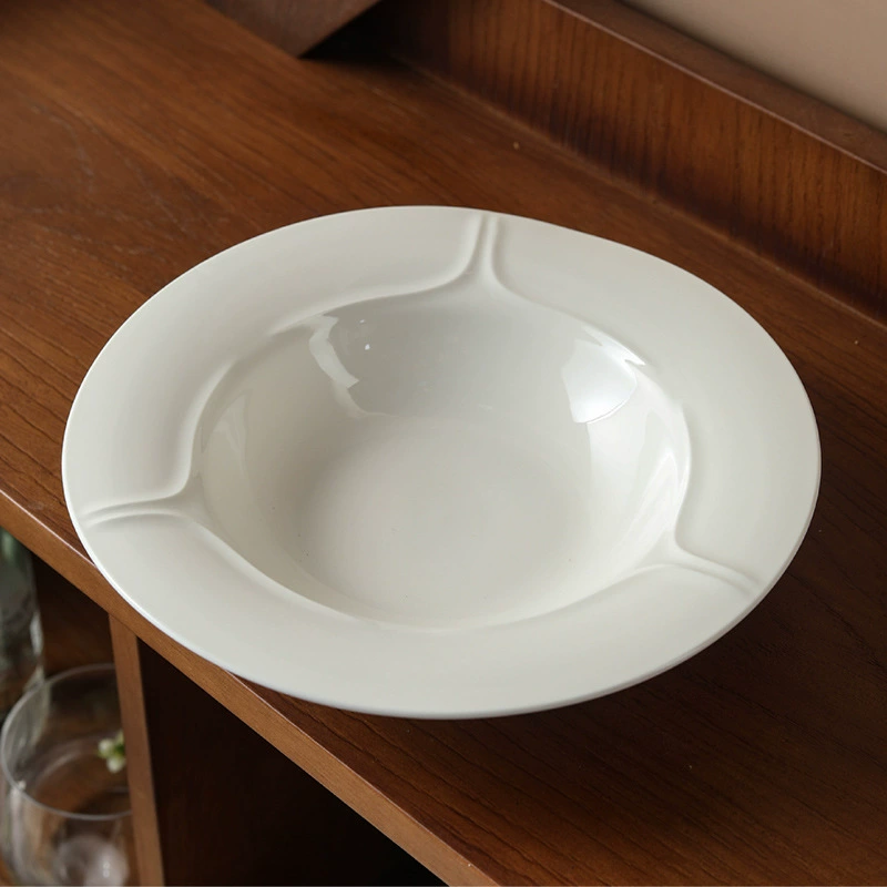 طبق شوربة بورسلين بنقش بارز tableware view 4