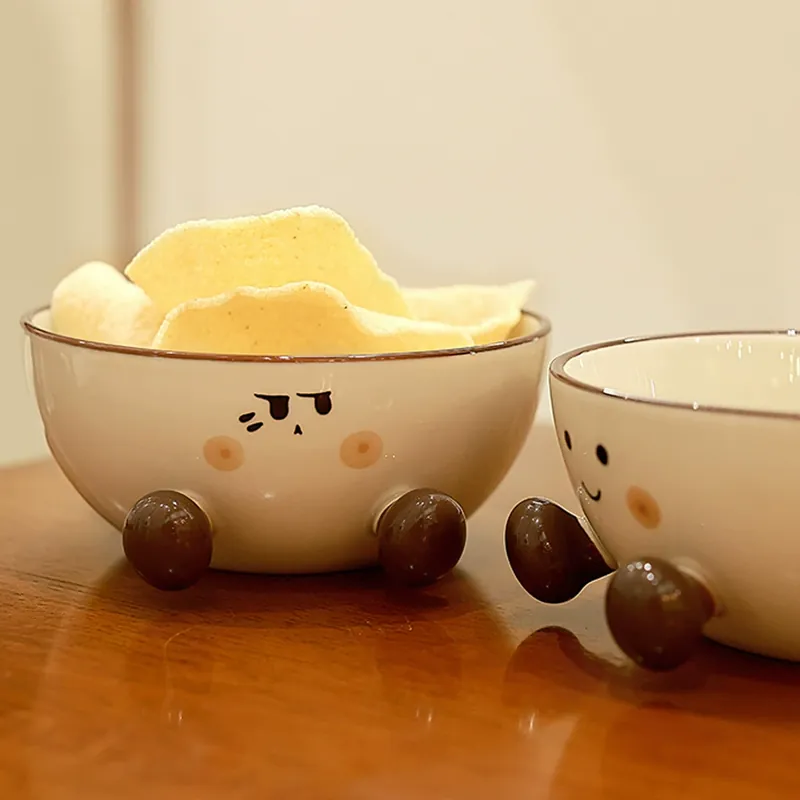 Ceramic Noodle Bowl with Round Shape