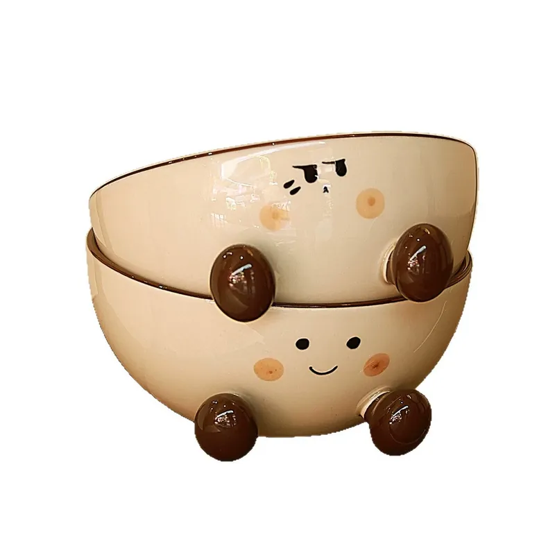Ceramic Noodle Bowl with Round Shape tableware view 5