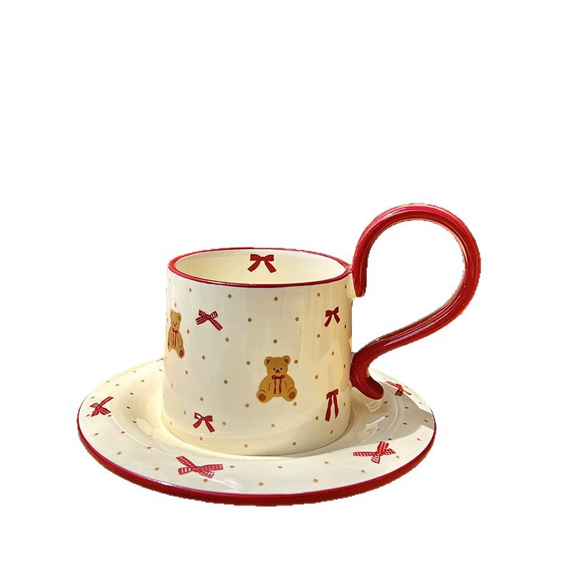 طقم وعاء وطبق بورسلين بتصميم فراشة tableware view 5