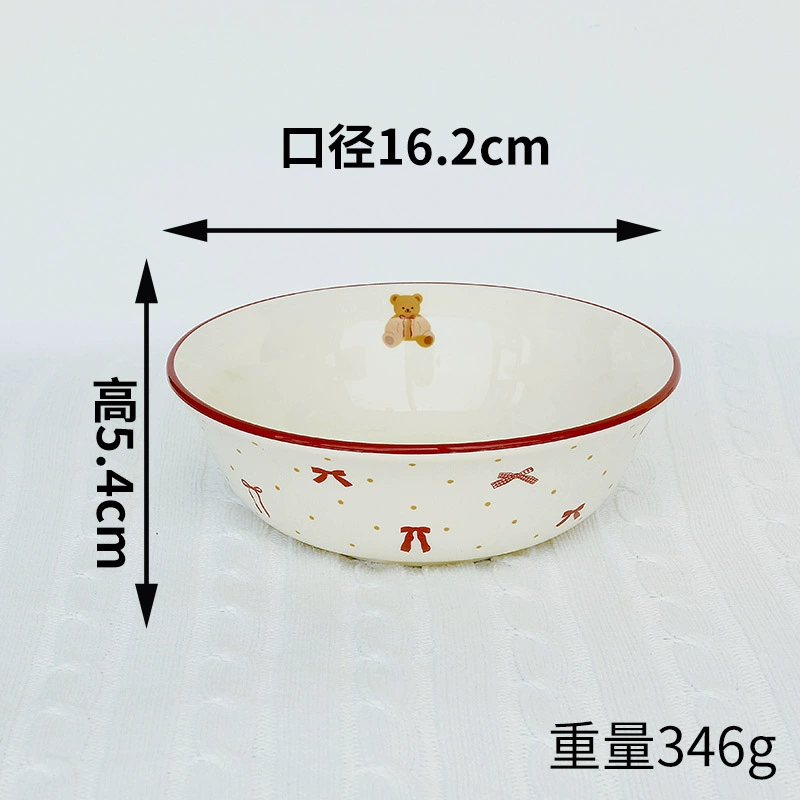 طقم وعاء وطبق بورسلين بتصميم فراشة tableware view 9