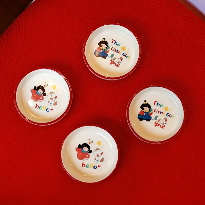 طقم وعاء وطبق بورسلين بتصميم كلب tableware view 3