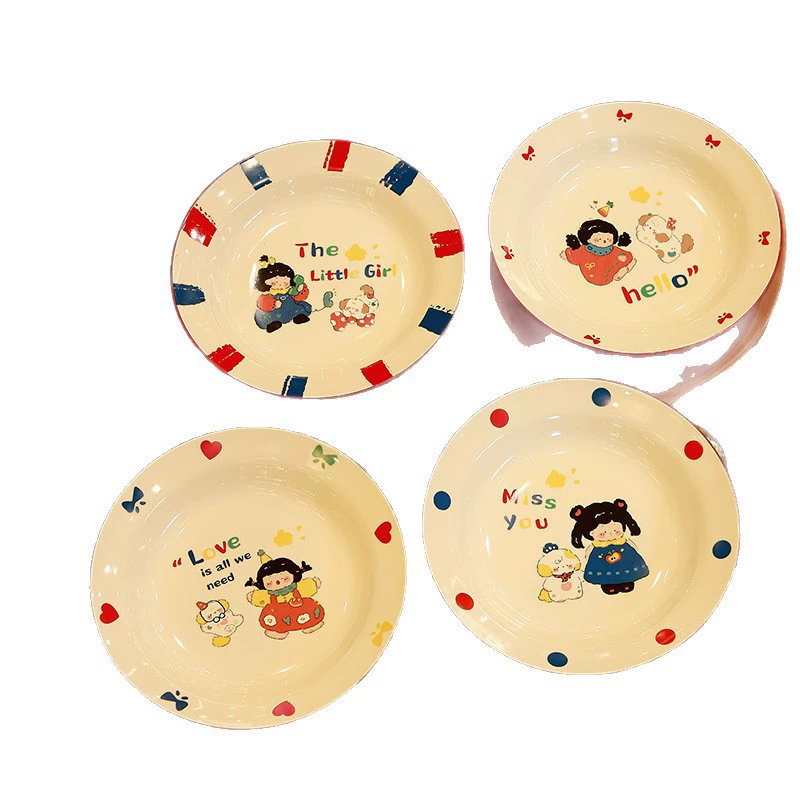 طقم وعاء وطبق بورسلين بتصميم كلب tableware view 5