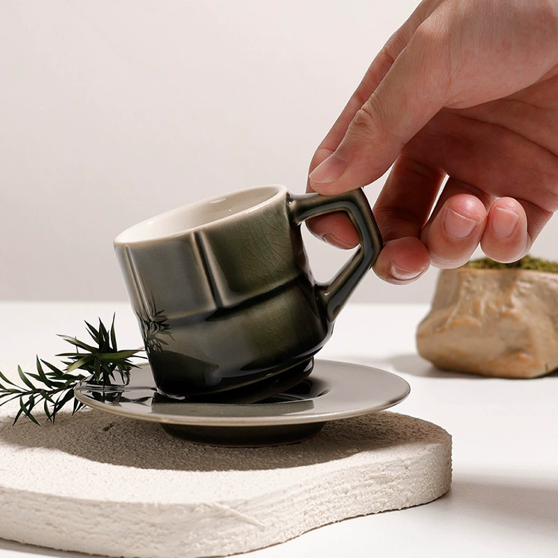 Porcelain Cup and Saucer Set tableware view 4