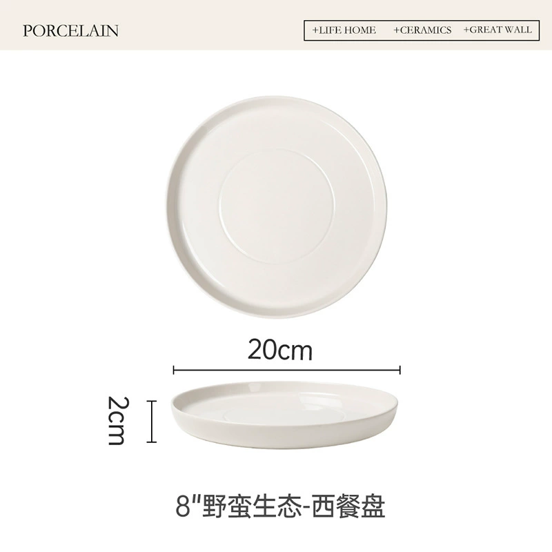 طبق ستيك من البورسلين tableware view 6