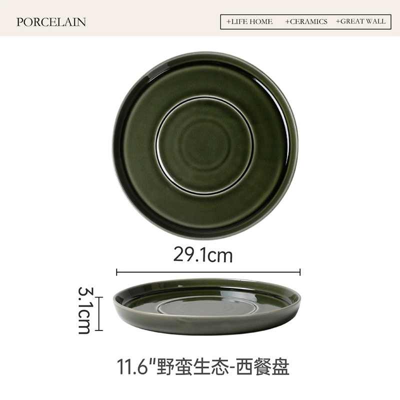 طبق ستيك من البورسلين tableware view 11
