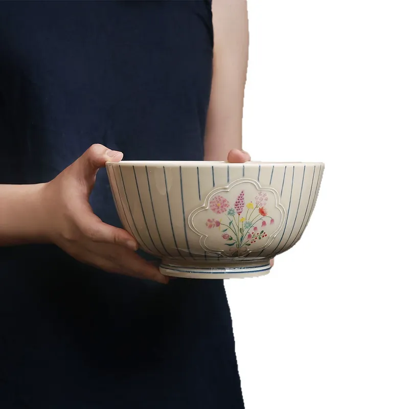 Japanese Style Ceramic Plate and Bowl Set tableware view 5