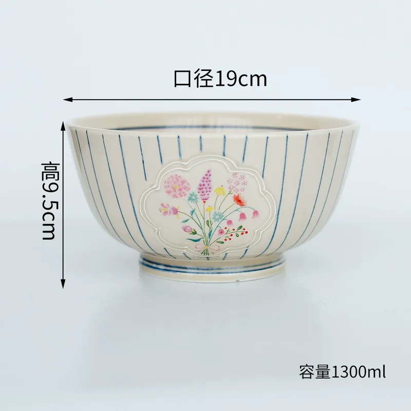 Japanese Style Ceramic Plate and Bowl Set tableware view 8