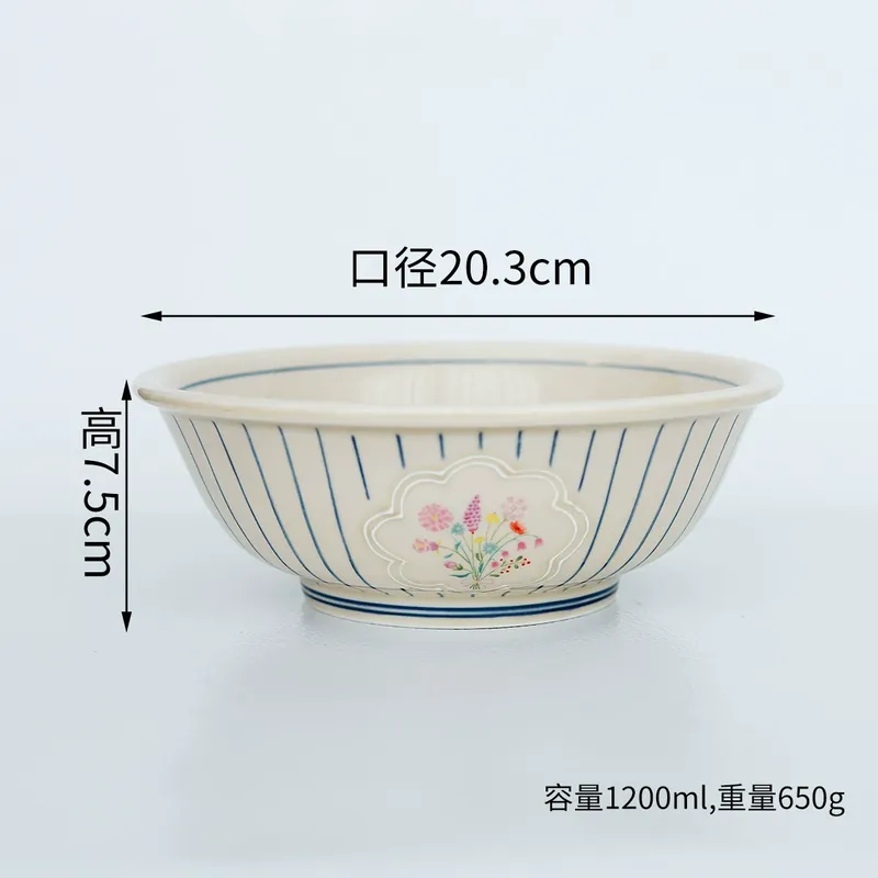 Japanese Style Ceramic Plate and Bowl Set tableware view 9