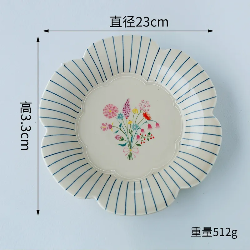Japanese Style Ceramic Plate and Bowl Set tableware view 12