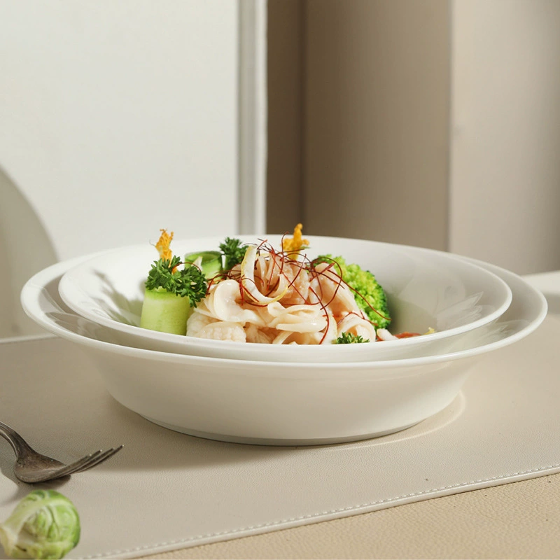 Plato de ensalada de porcelana tableware view 2