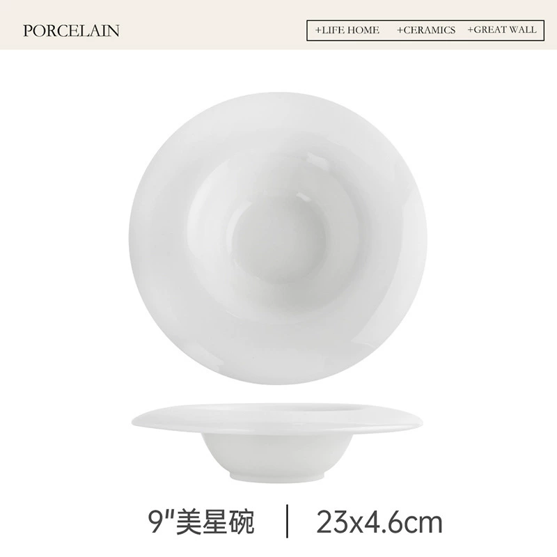 Porcelain Pasta Bowl tableware view 7