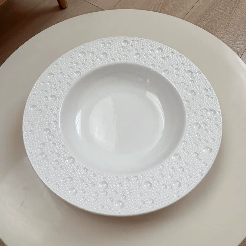 Современная фарфоровая обеденная тарелка tableware