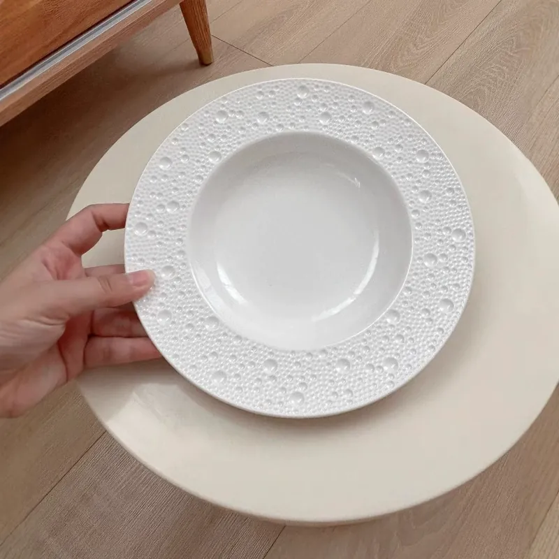 Современная фарфоровая обеденная тарелка tableware view 2