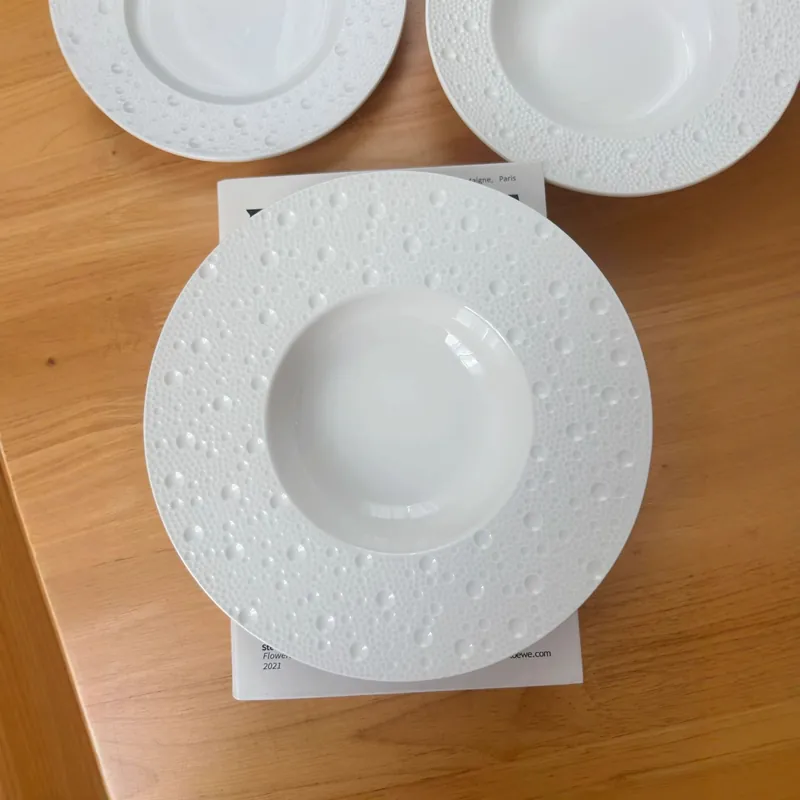 Современная фарфоровая обеденная тарелка tableware view 3