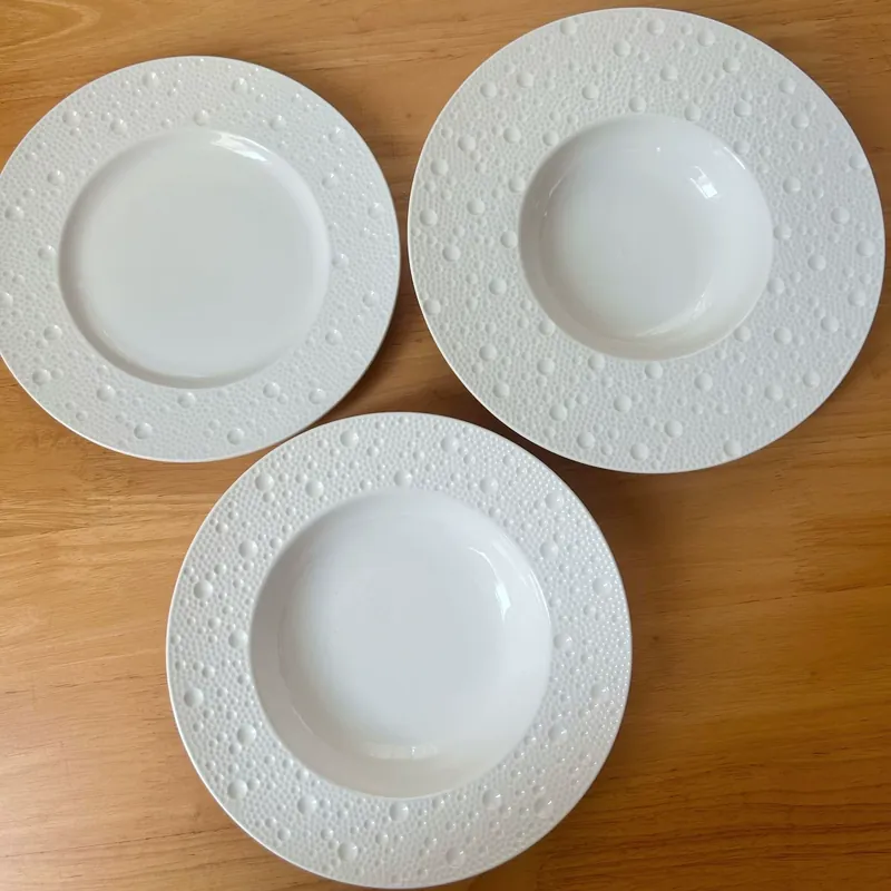 Современная фарфоровая обеденная тарелка tableware view 4
