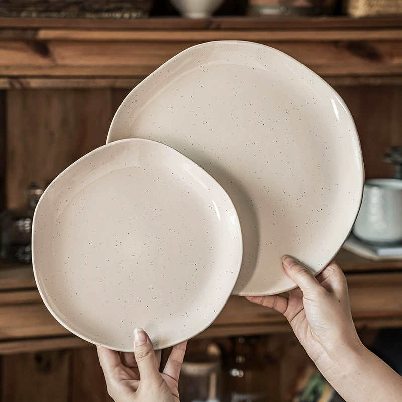 Irregular Ceramic Salad Plate