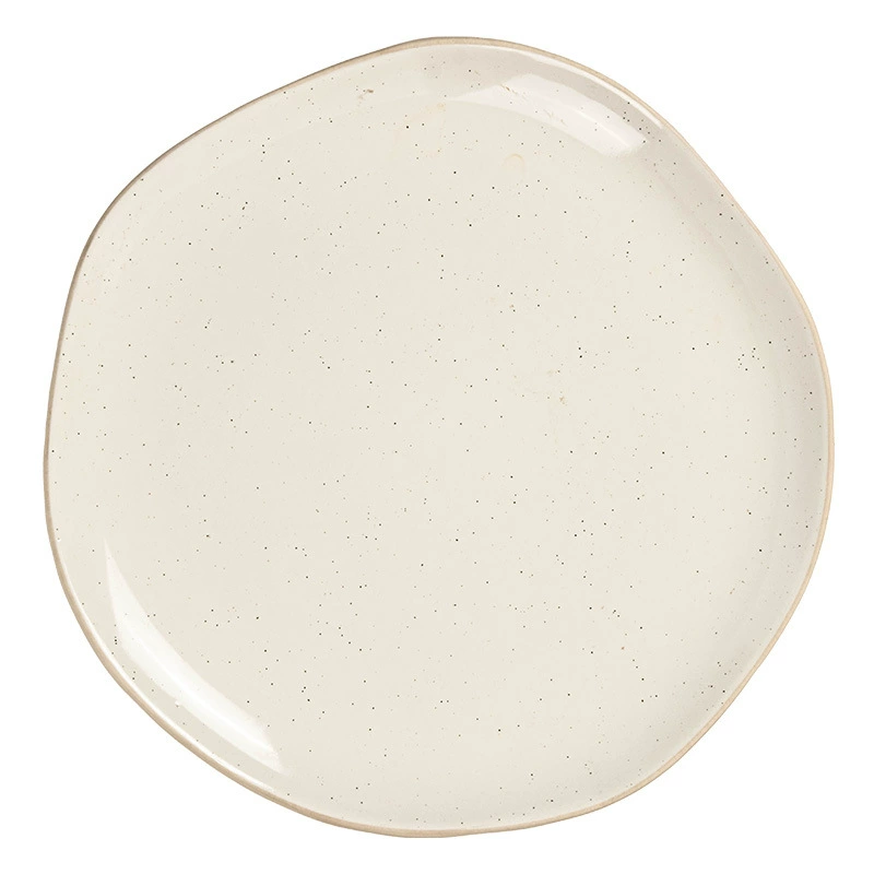 Irregular Ceramic Salad Plate tableware view 5