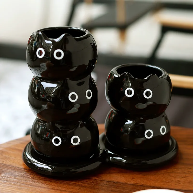 Cat Ceramic Chopstick Holder tableware view 3