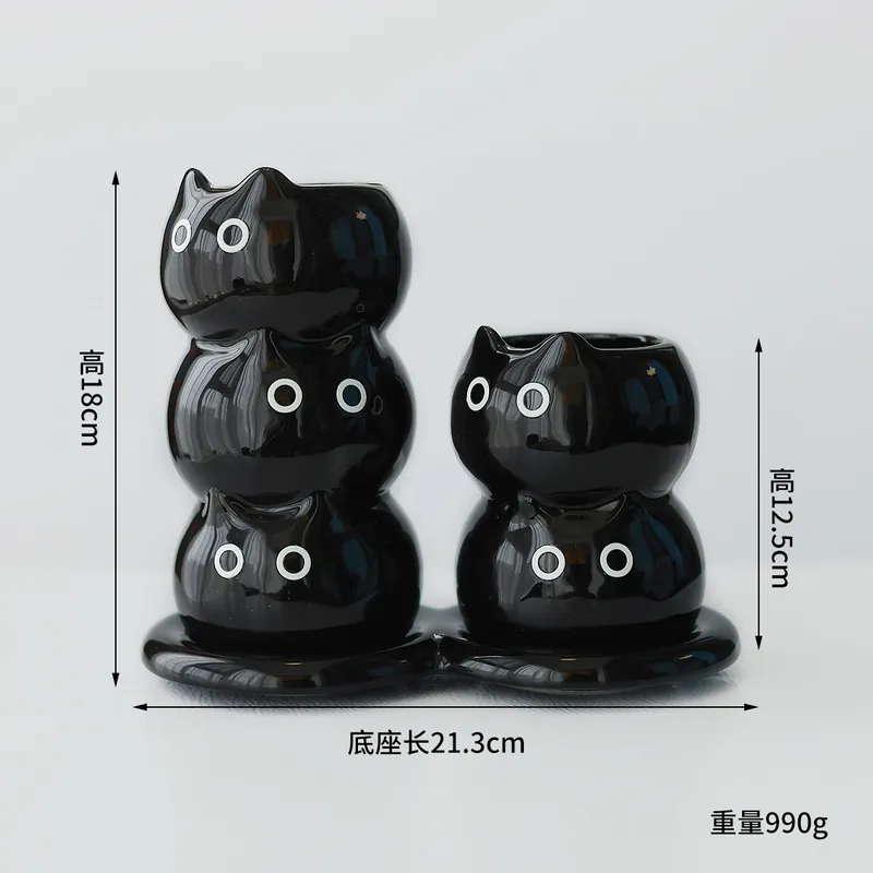 Cat Ceramic Chopstick Holder tableware view 7