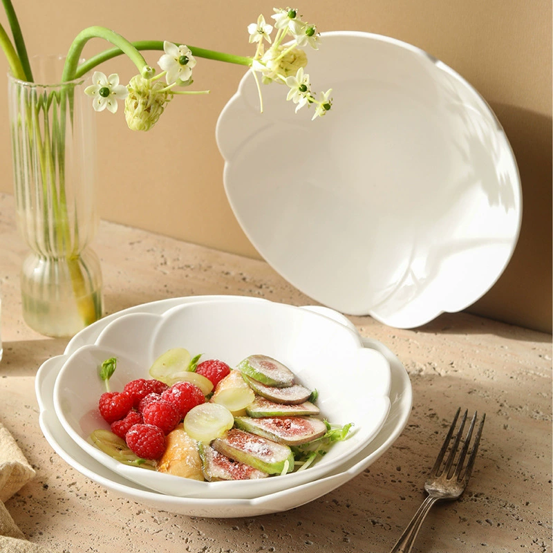 Floral Edge Porcelain Salad Plate tableware view 2