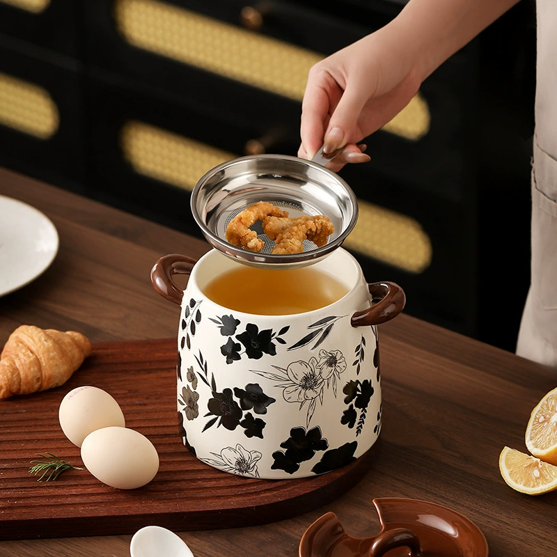 빈티지 플라워 도자기 라드 단지 tableware view 2