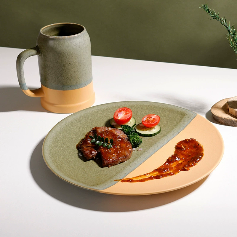 Assiette à petit-déjeuner en céramique tableware view 3