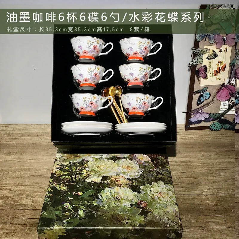 Coffret cadeau de tasse à café en céramique tableware view 9